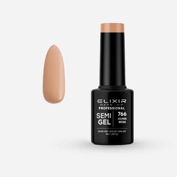 Élixir Semi Gel #766 vernis semi-permanent Ocher Beige 5ml beige