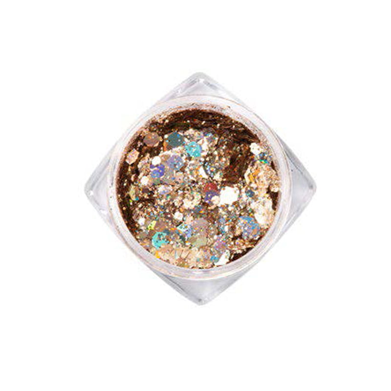 Elyamaje Crystal 17 paillettes ongles libres irisées