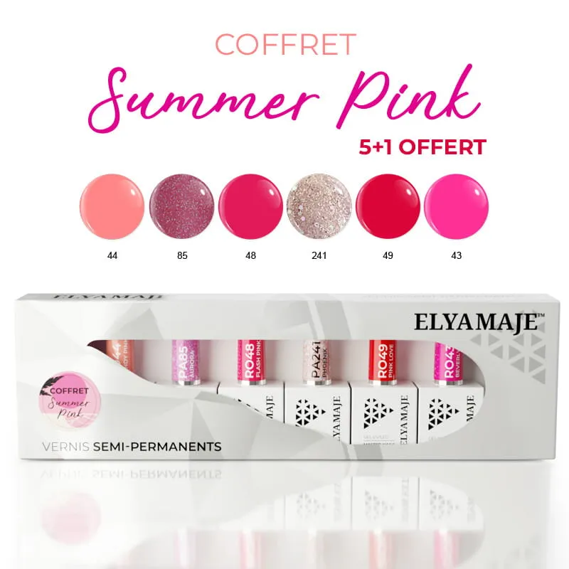 Elyamaje Coffret Summer Pink Vernis Semi-Permanent