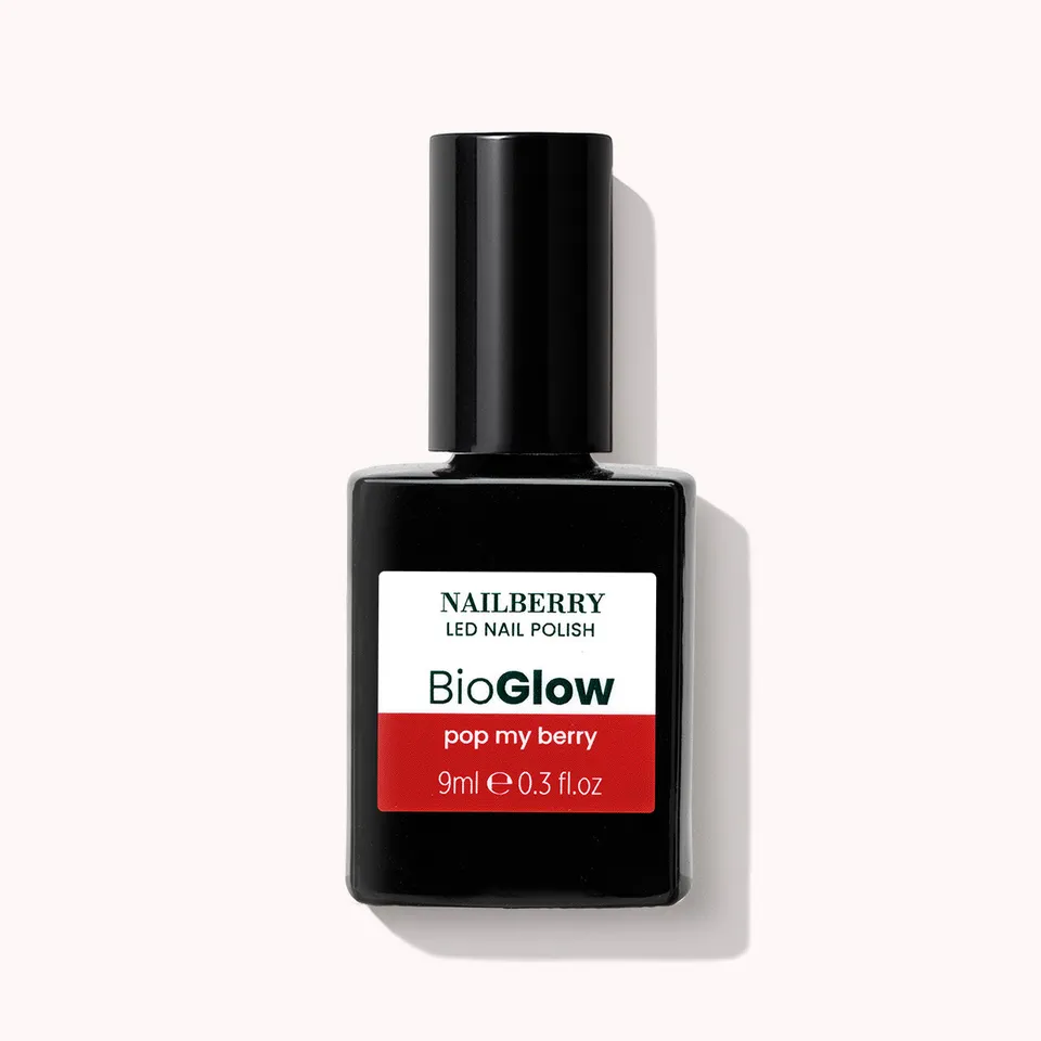 Nailberry BioGlow Pop My Berry vernis 9ml rouge orangé