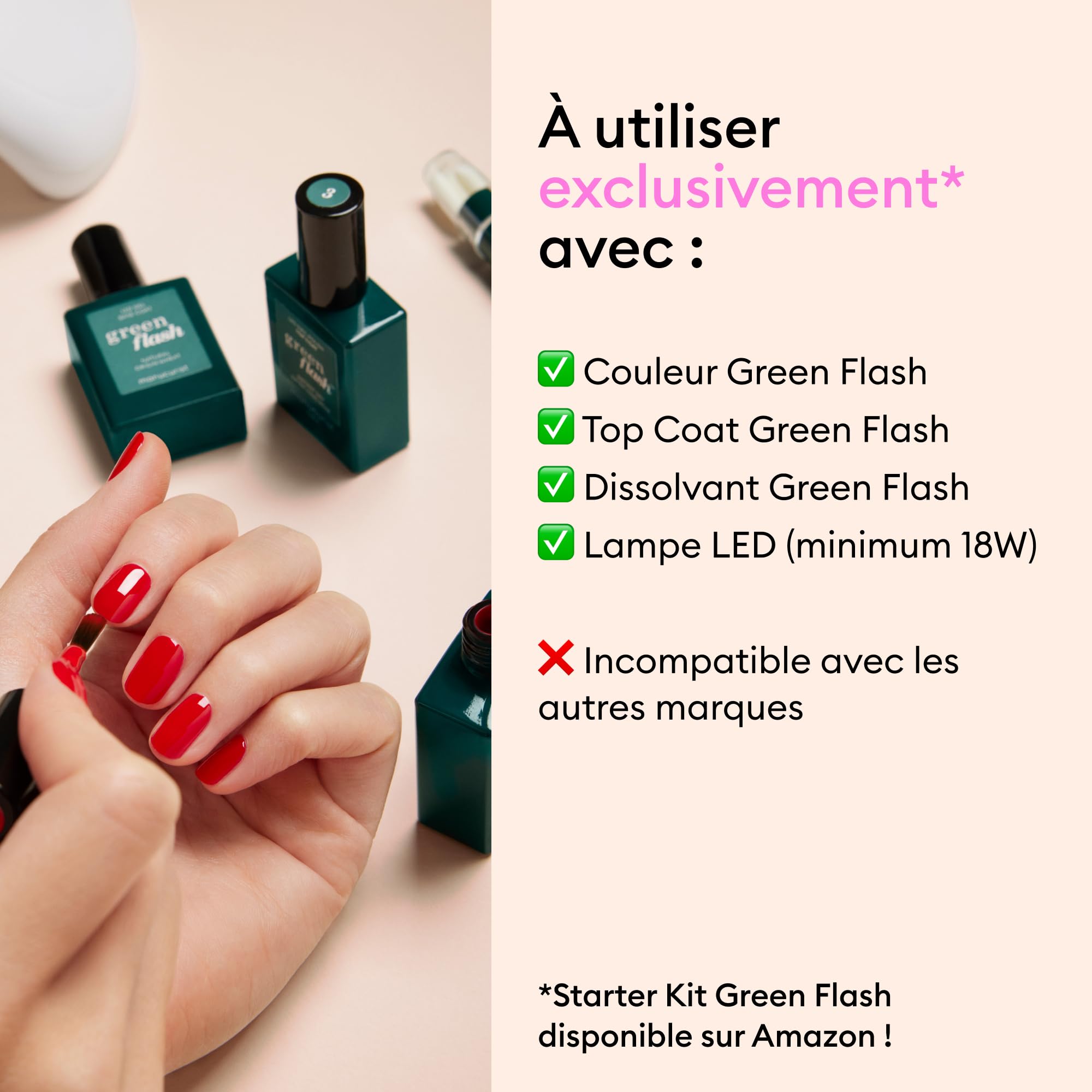 Manucurist Green Flash Freckles vernis semi-permanent 15 ml marron
