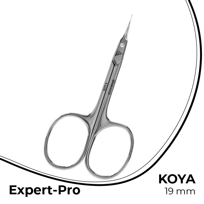 Elyamaje Koya 19 mm ciseaux à cuticules Expert Pro inox