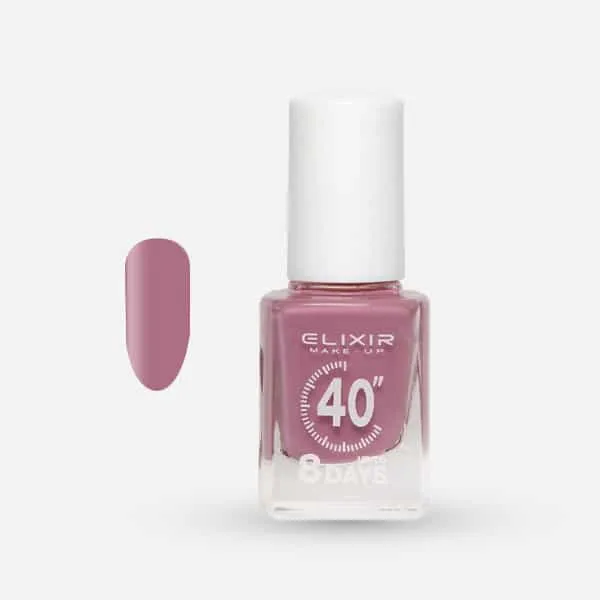 Élixir 40″ #117 vernis à ongles rose china 8 jours