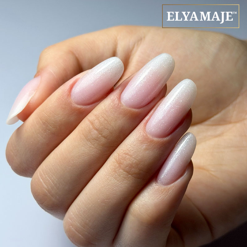 Elyamaje Top Perle top pailleté effet sirène argenté