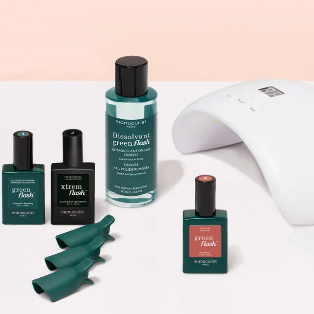 Manucurist Green Flash Bois de Rose kit semi-permanent