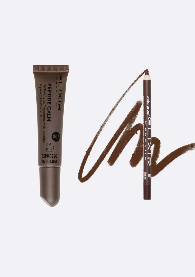 Élixir Peptide Double Espresso duo lèvres soin + crayon