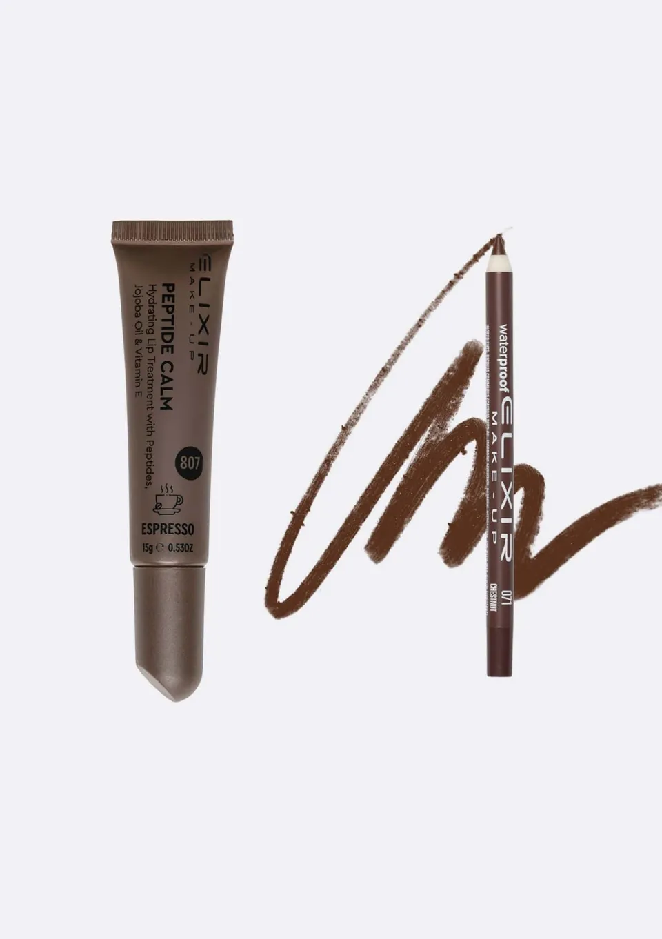 Élixir Peptide Double Espresso duo lèvres soin + crayon