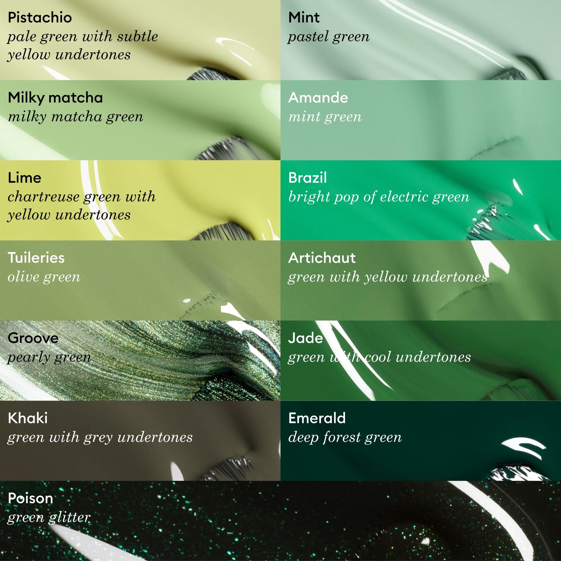 Manucurist Green Tuileries vernis à ongles vert olive gris