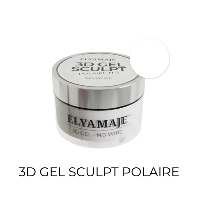 Elyamaje 3D Gel Sculpt n°3 Polaire gel nail art sans résidu