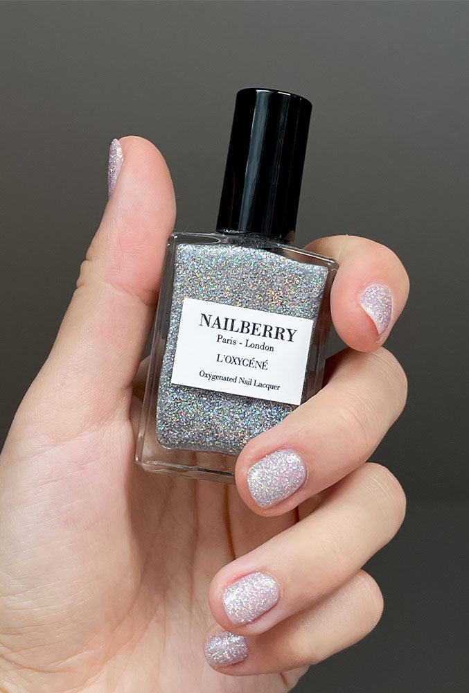 Nailberry L'oxygéné Cosmic top coat 14 ml paillettes