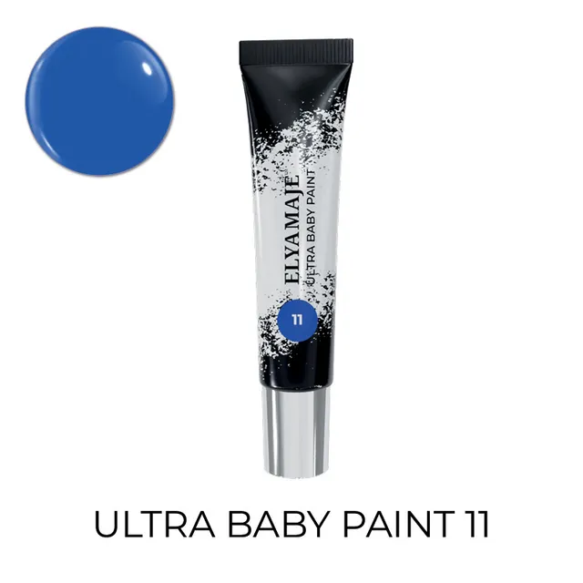 Elyamaje Ultra Baby Paint 11 gel nail art bleu foncé