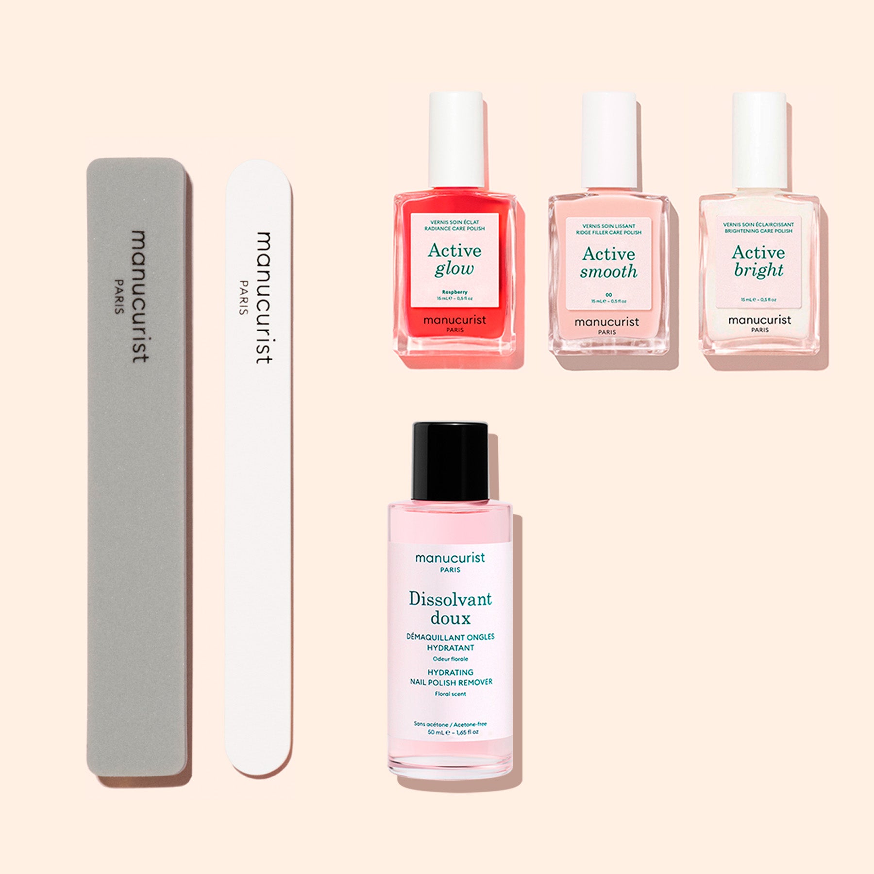 Manucurist Active Kit Manucure 3 vernis soin éclat