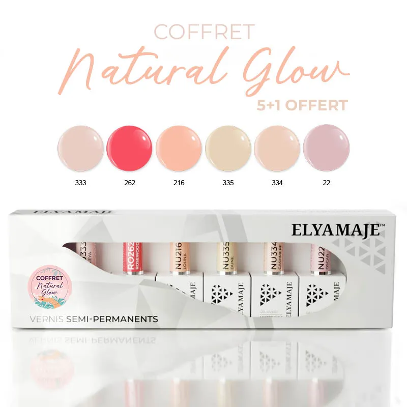Elyamaje Coffret Natural Glow vernis semi-permanent édition limitée