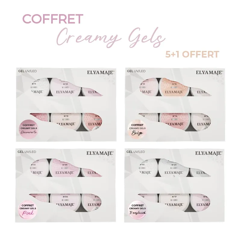 Elyamaje Creamy Gels Coffret 6 Gels UV 20ml Gainage