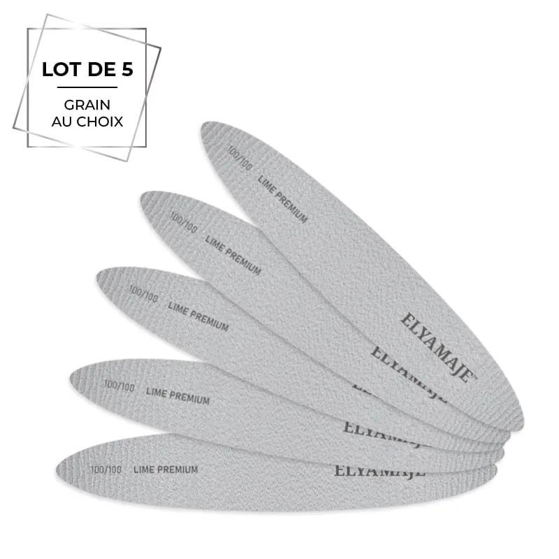 Elyamaje Ovales x5 limes à ongles grain abrasif