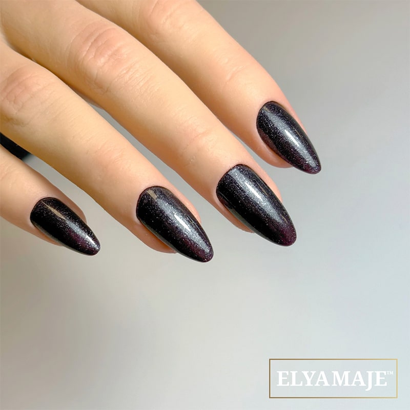 Elyamaje N°190 Dark Night vernis semi-permanent noir