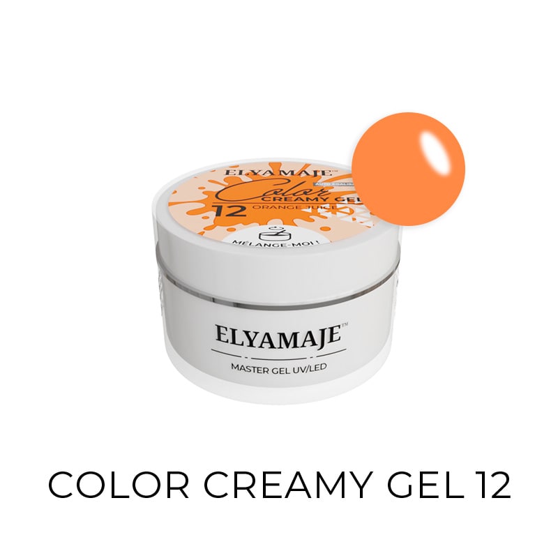 Elyamaje Color Creamy Gel n°12 Orange Juice gel UV orange