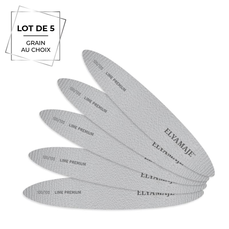 Elyamaje Ovales x5 limes à ongles grain abrasif