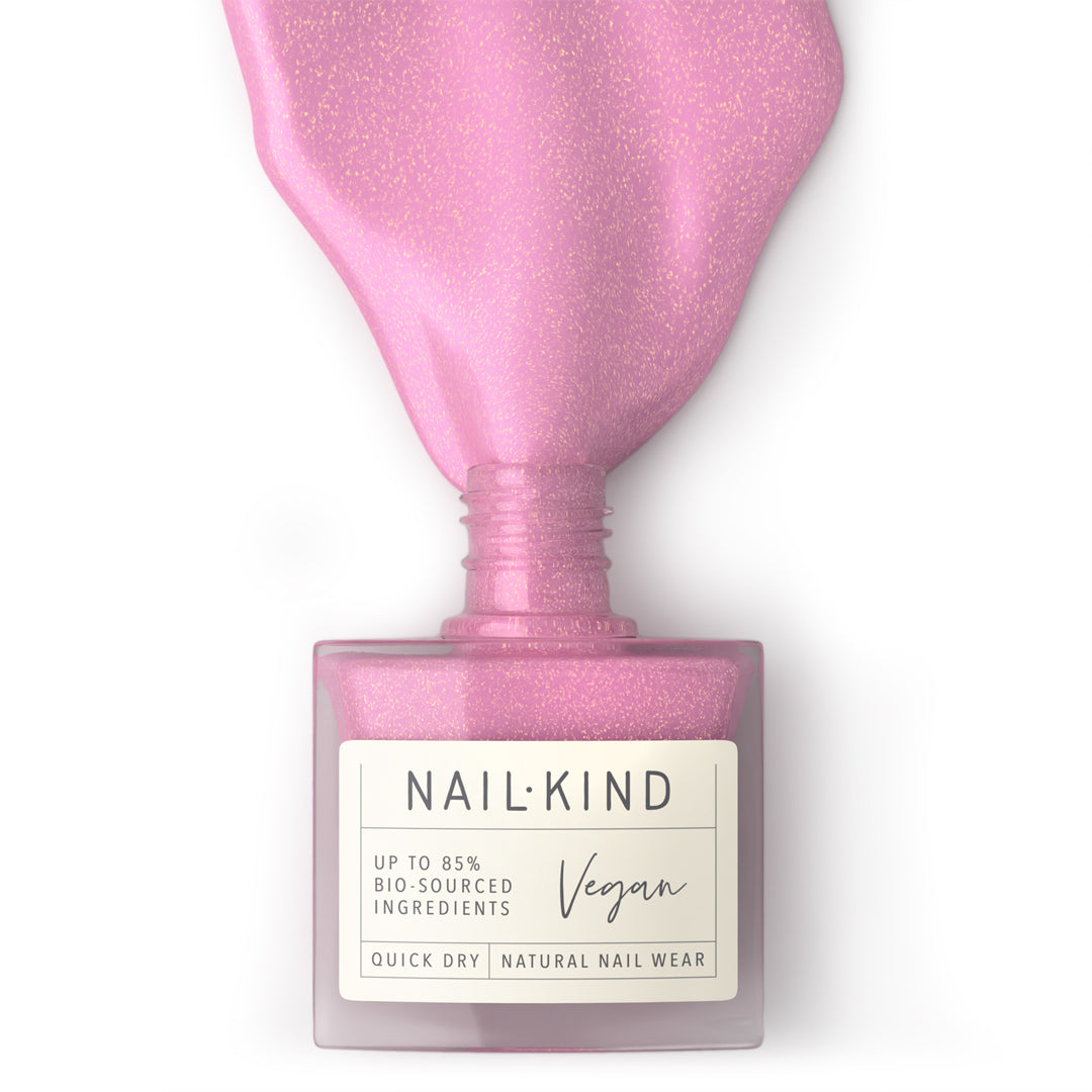 NAIL KIND The Colour Squad Seductive Siren vernis rose pailleté