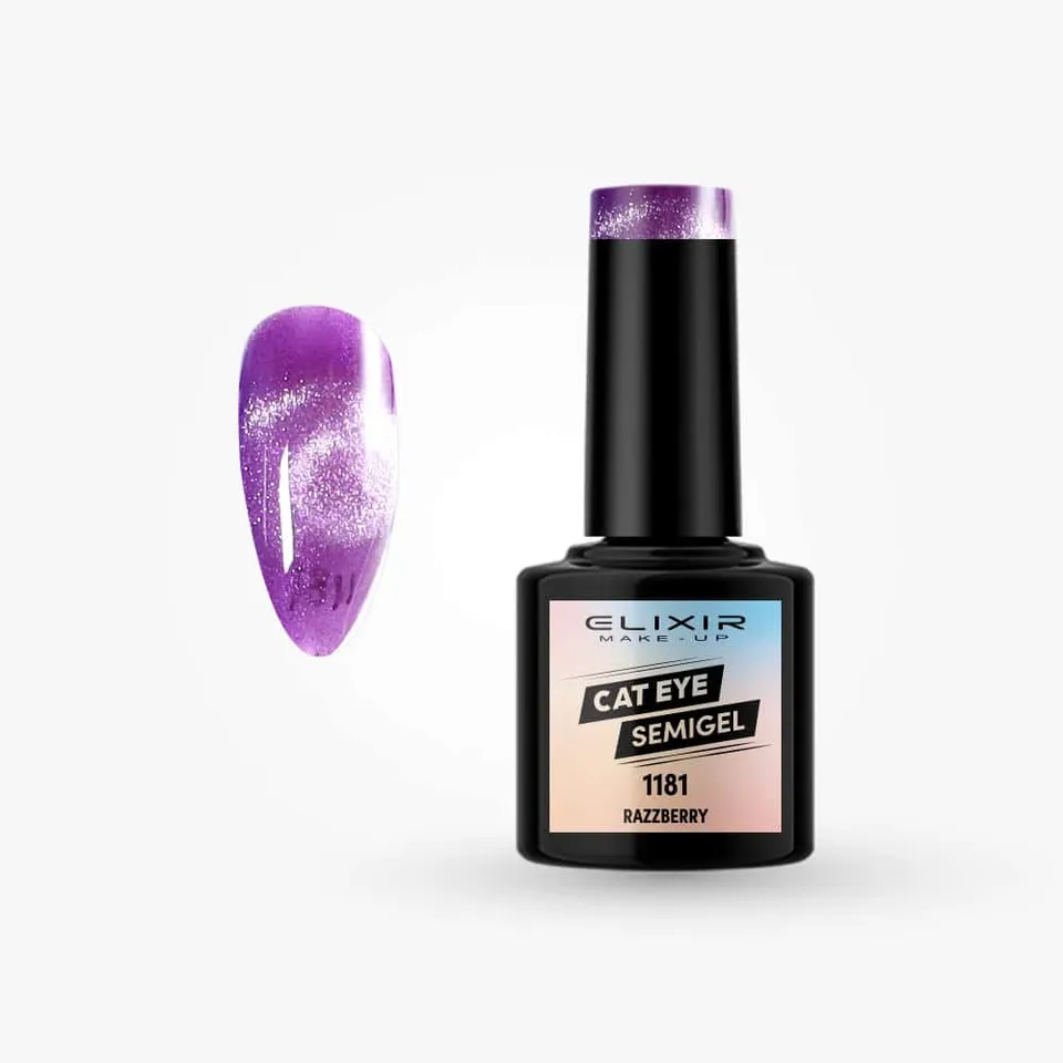 Élixir Cat Eye #1181 vernis semi-permanent framboise 8ml
