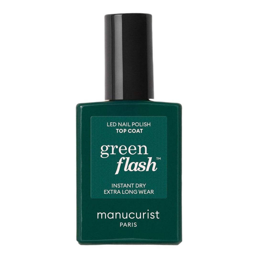 Manucurist Green Flash Top Coat Transparent vernis 15 ml brillant