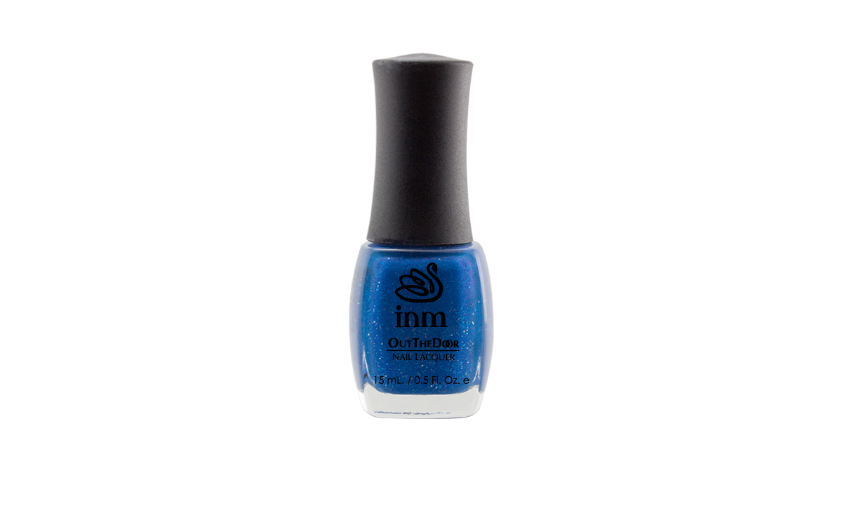 INM Bourbon St. Blues vernis à ongles bleu brillant