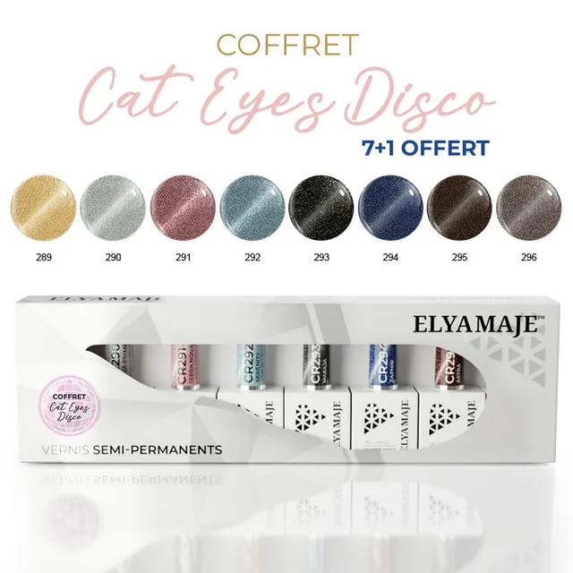 Elyamaje Coffret Cat Eyes Disco vernis semi-permanent aimant édition limitée