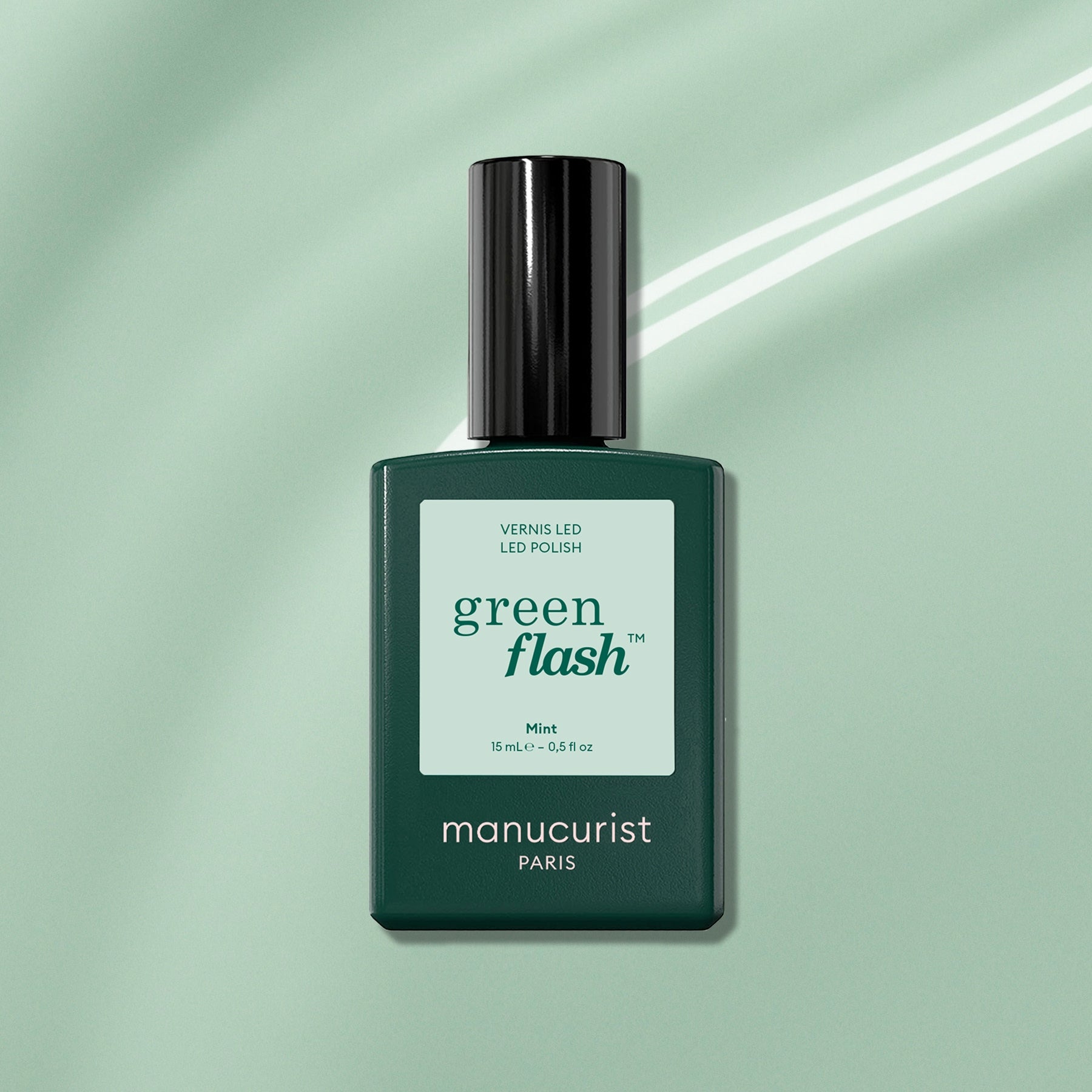 Manucurist Green Flash Mint vernis semi-permanent vert pastel