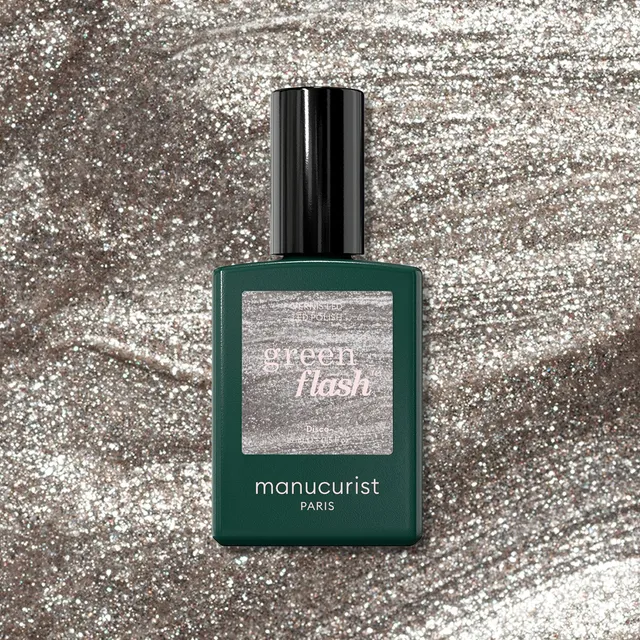 Manucurist Green Flash Disco vernis semi-permanent argenté pailleté
