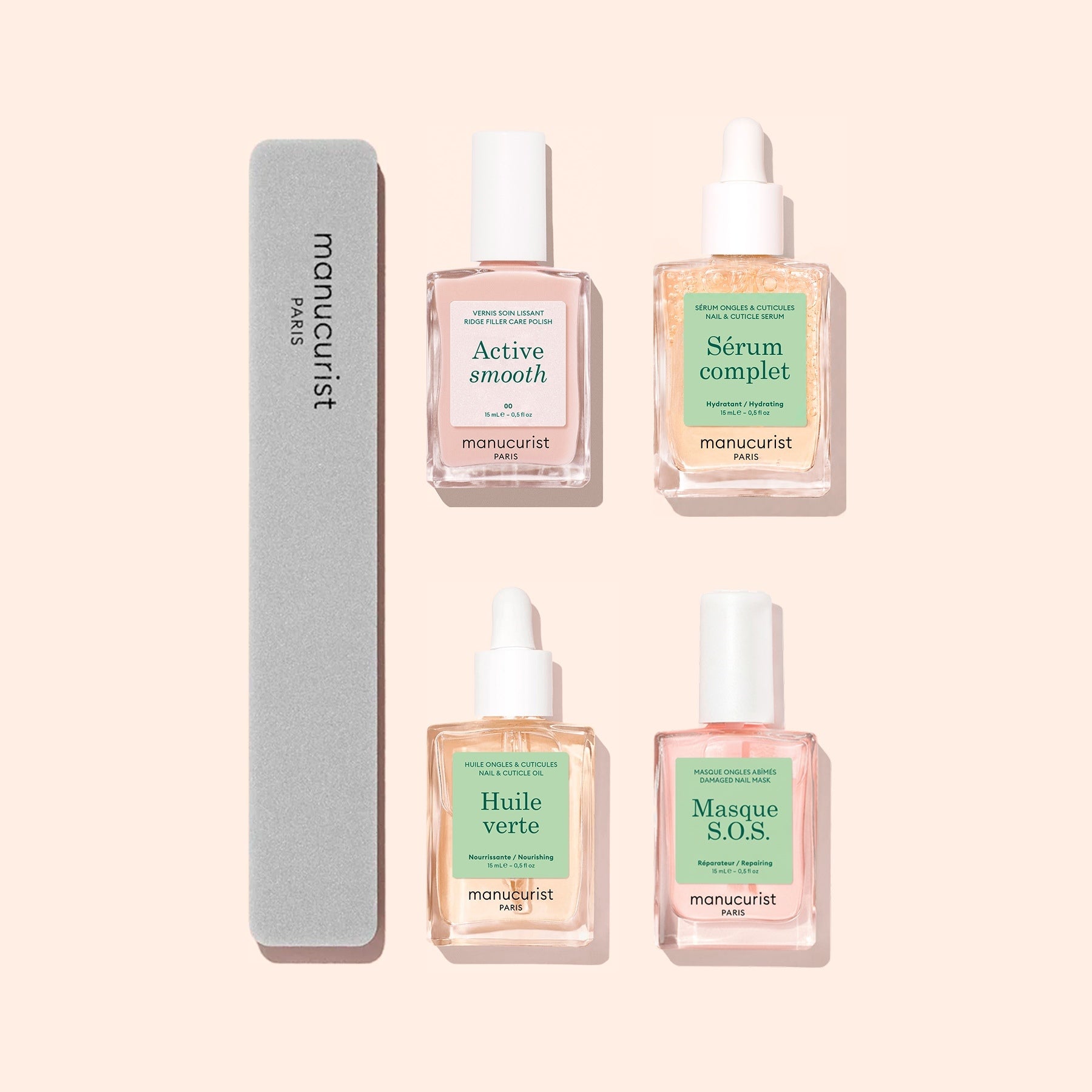 Manucurist Routine Ultimate soin ongles striés kit lissant