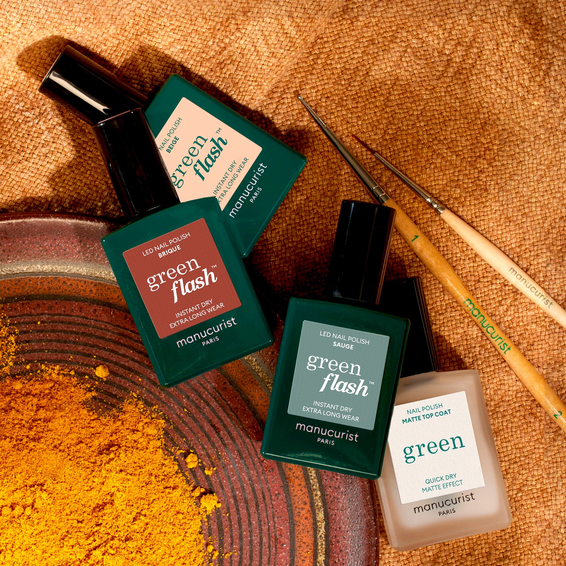 Manucurist Geometry Obsession coffret nail art Green Flash