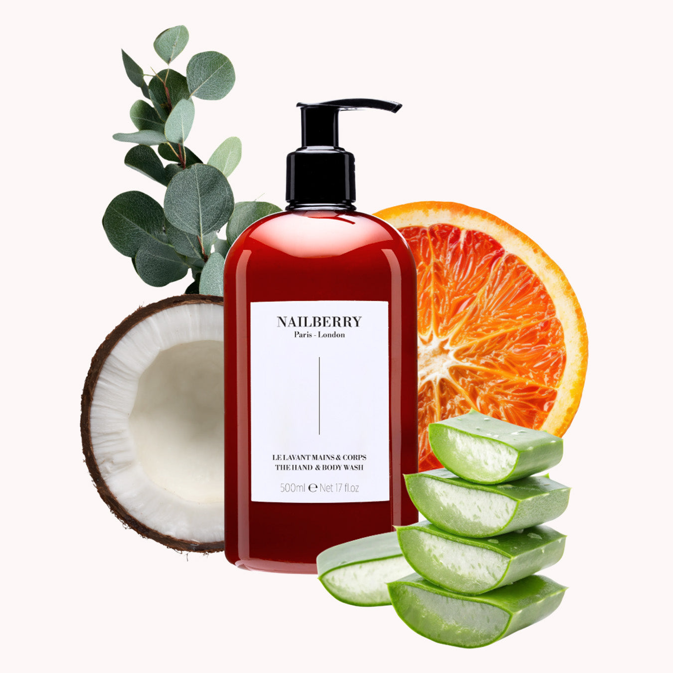 Nailberry Hand & Body Wash gel lavant 500 ml eucalyptus