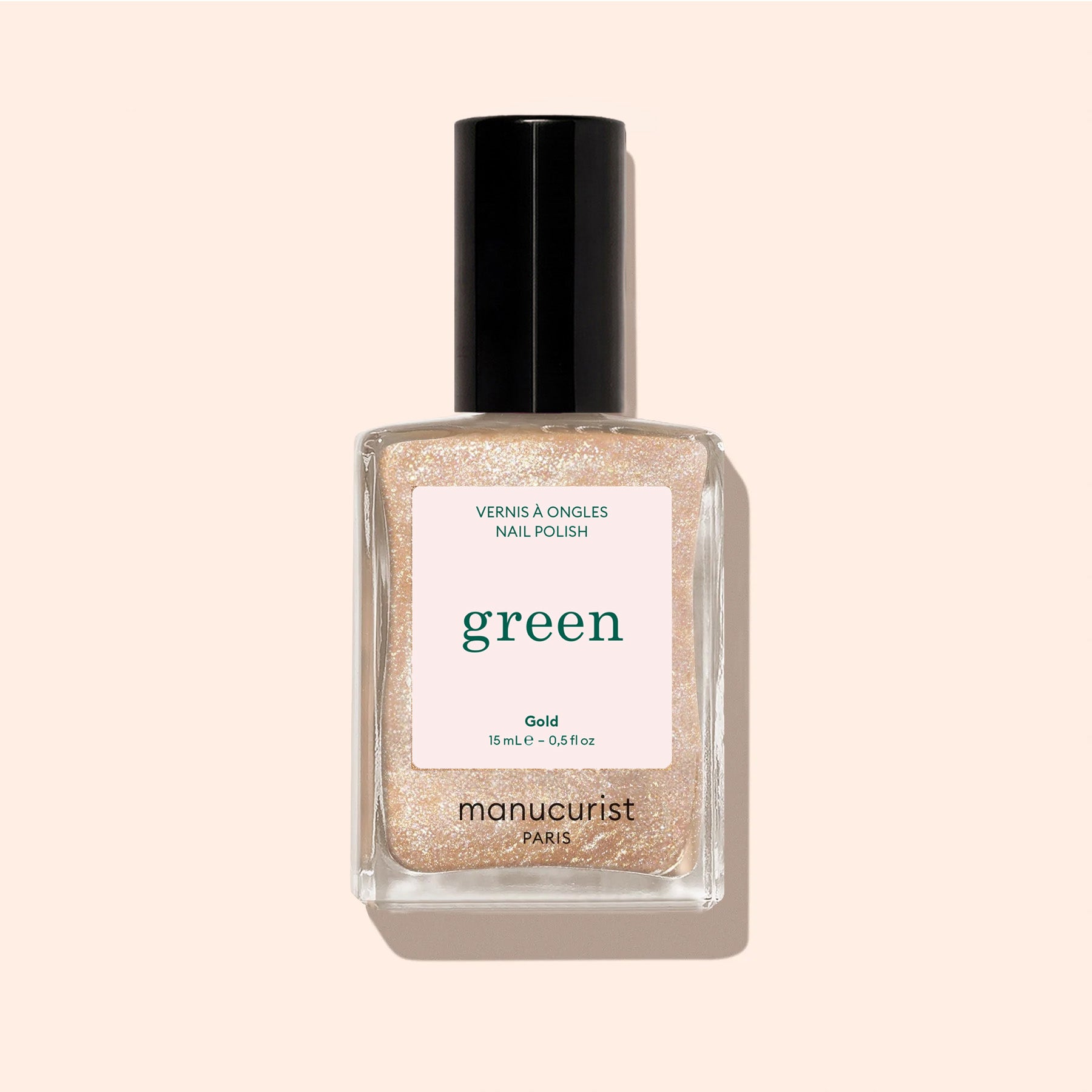 Manucurist Green Gold vernis à ongles doré pailleté