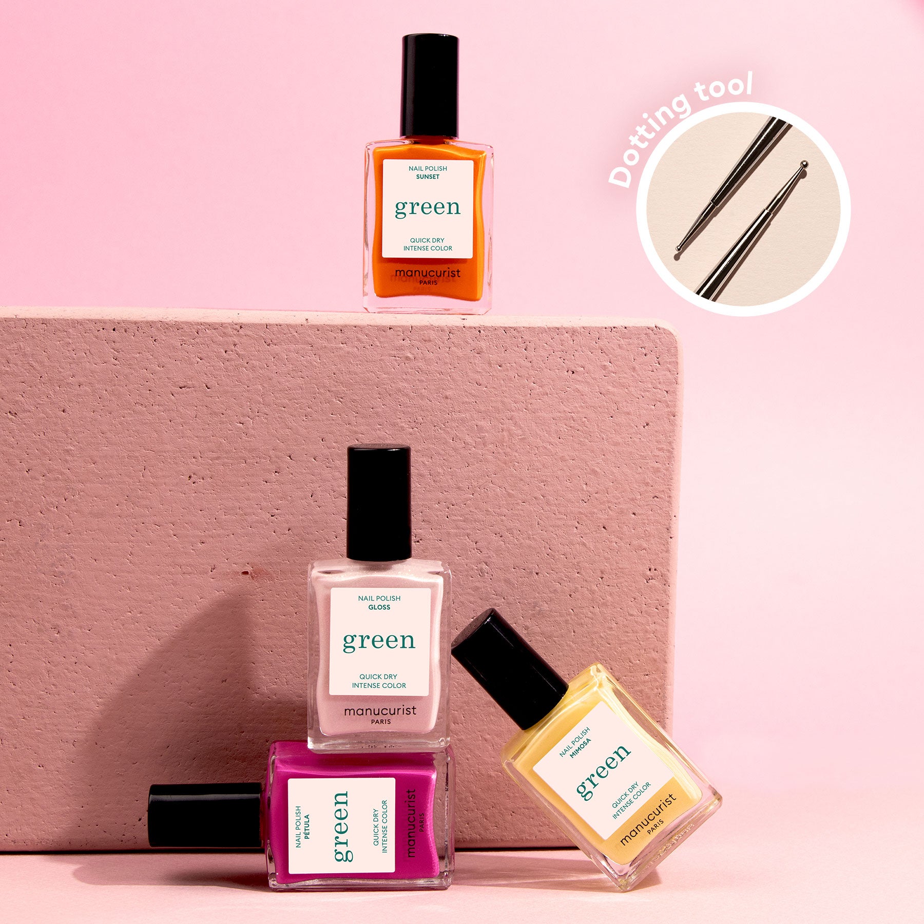Manucurist Flower Love coffret vernis 4 couleurs dotting