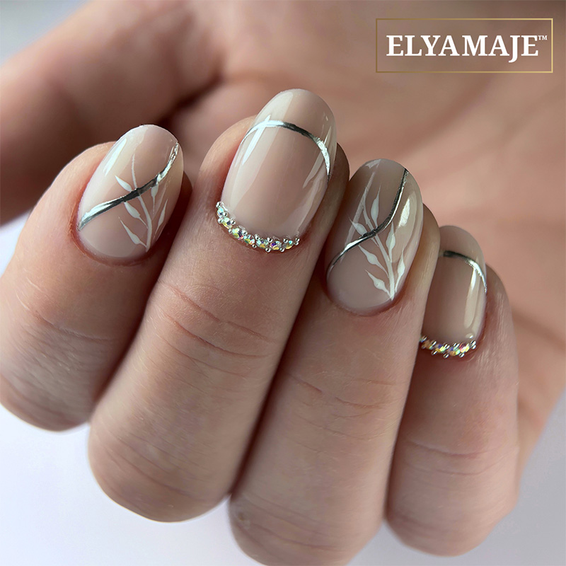Elyamaje Metallic Painting Gel nail art lignes fines métallisé