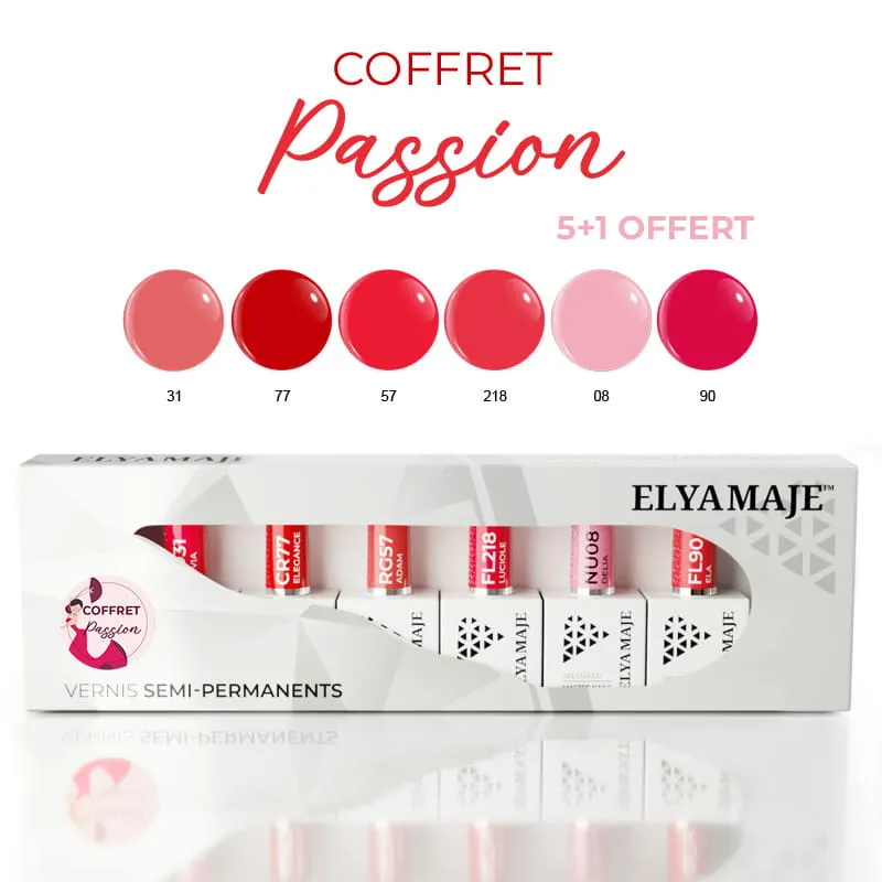 Elyamaje Coffret Passion Vernis Semi-Permanent Édition Limitée