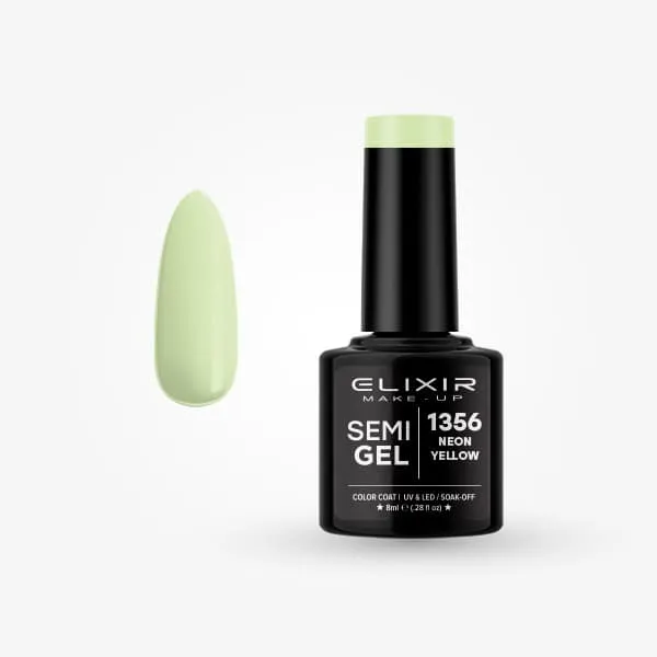 Élixir Semi Gel vernis semi-permanent 8ml #1356 Neon Yellow
