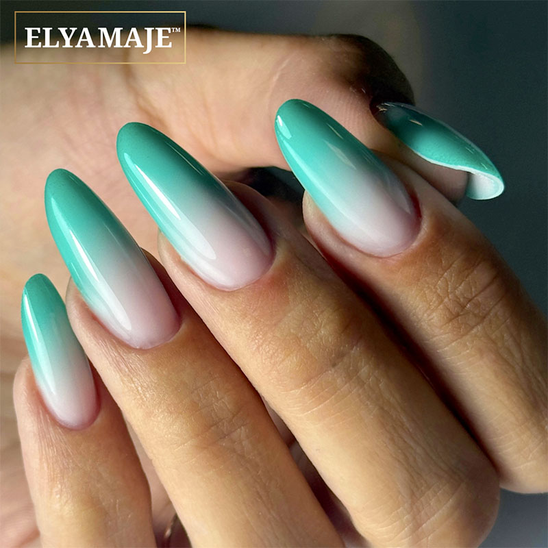Elyamaje Ultra Baby Paint 07 gel nail art vert turquoise