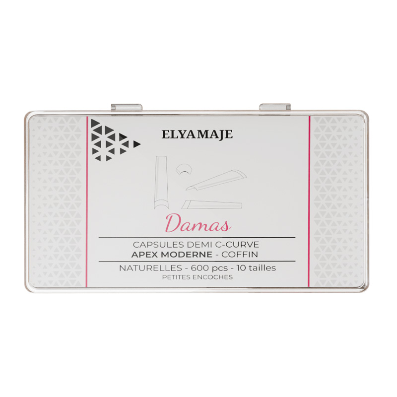 Elyamaje Damas Naturelles Demi Ccurve Coffin capsules x600