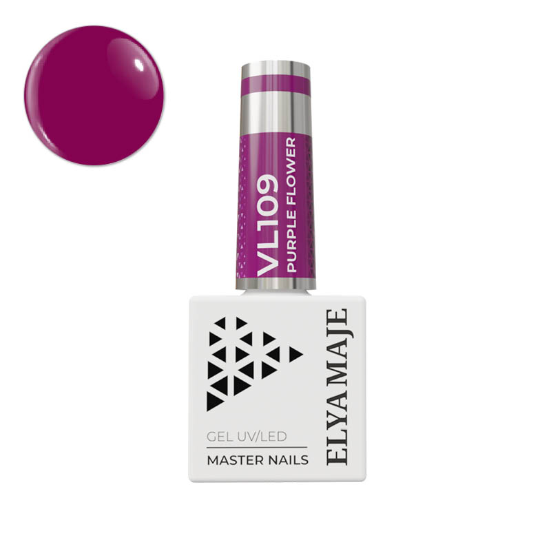 Elyamaje N°109 Purple Flowers vernis semi-permanent lilas