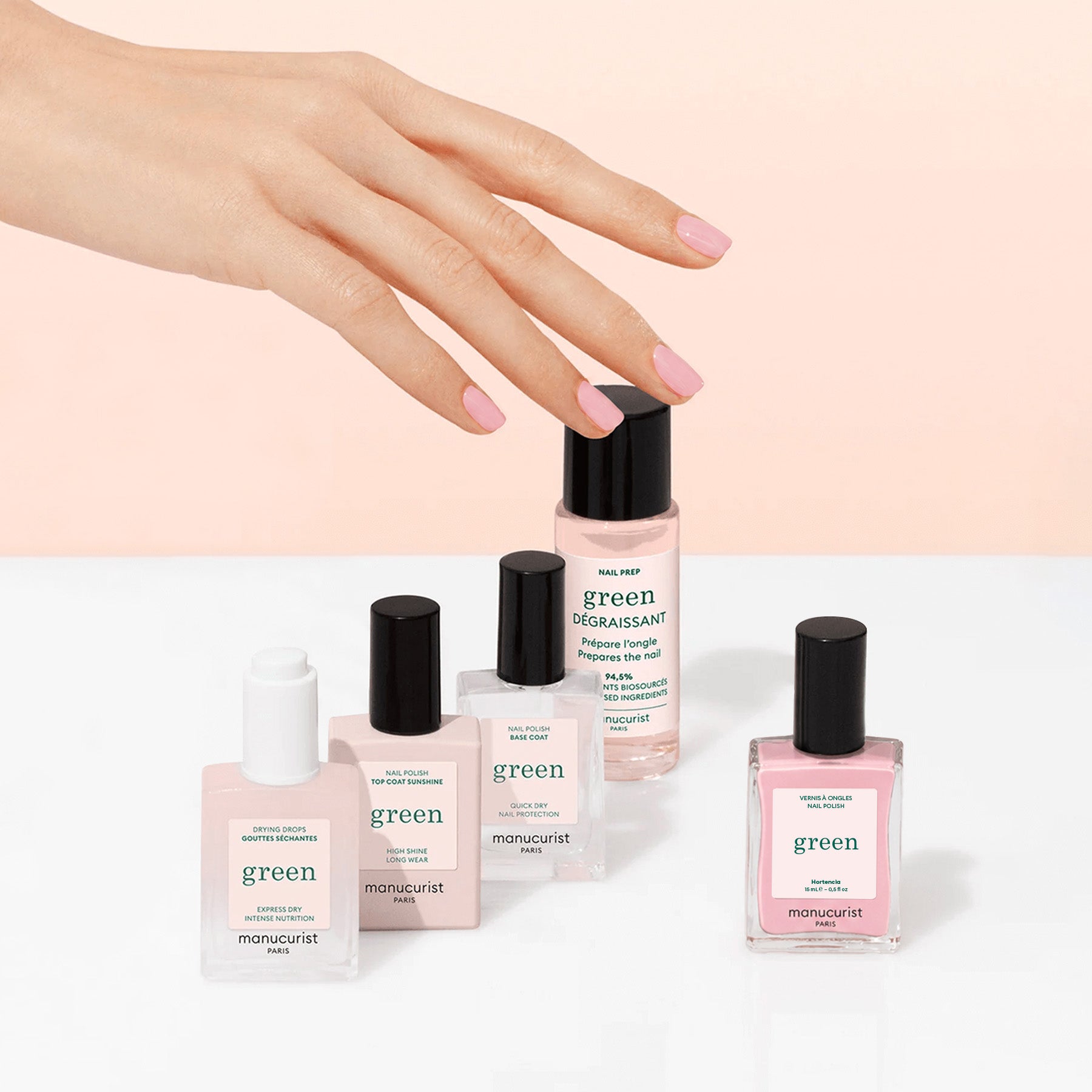 Manucurist Green Kit Découverte vernis Hortencia 5 produits