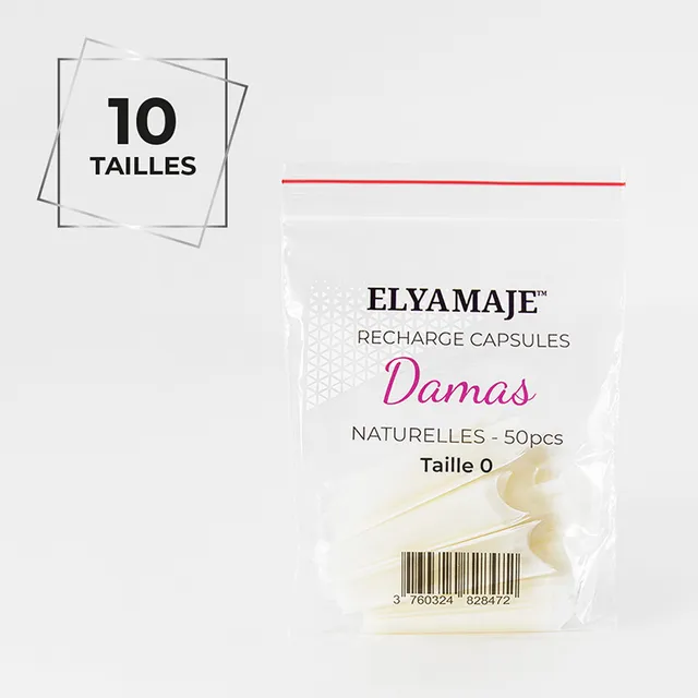 Elyamaje Damas capsules coffin C-curve naturelles x50