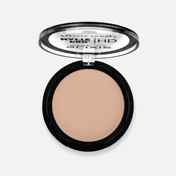 Élixir Pro Matte Pressed Powder HD poudre 205 Choco Love mate