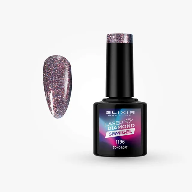 Élixir Laser Diamond #1196 vernis semi-permanent Soho Loft 8 ml