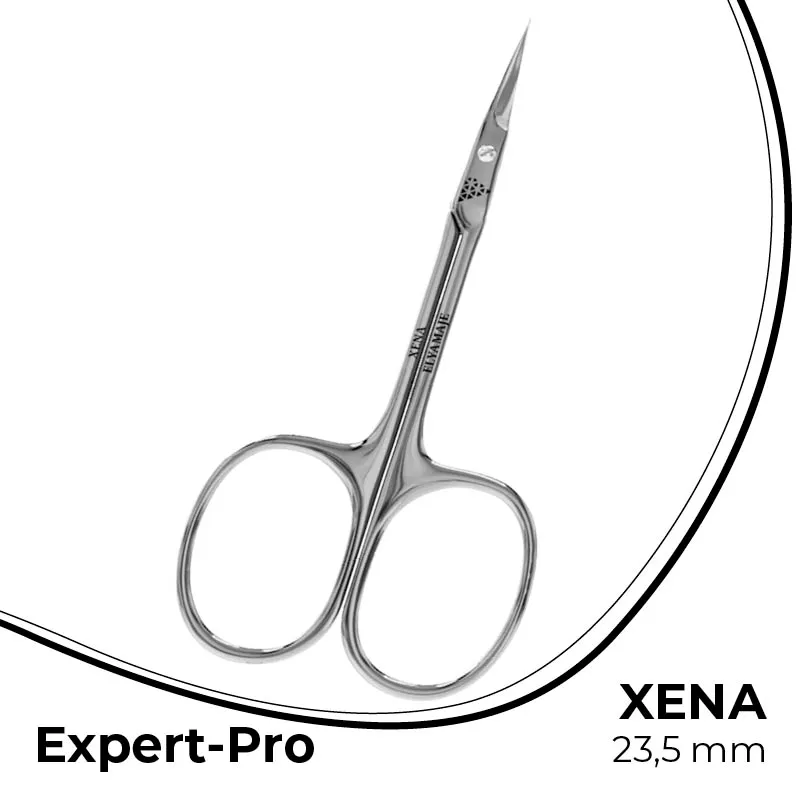 Elyamaje Xena 23,5mm ciseaux à cuticules inox incurvé