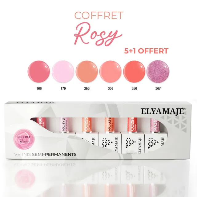 Elyamaje Coffret Rosy vernis semi-permanent édition limitée