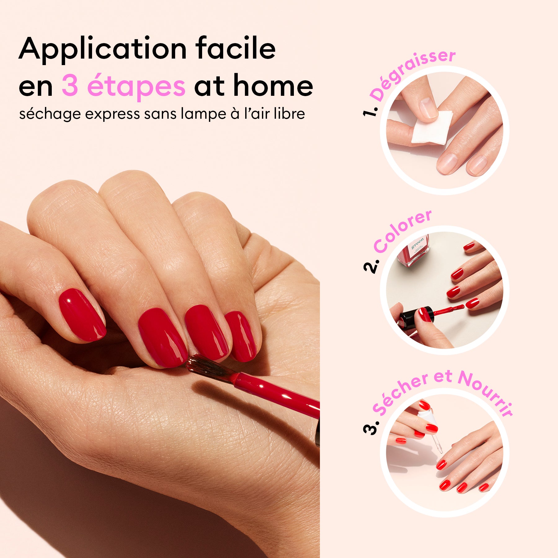 Manucurist Green Kit Basic vernis sans huile dissolvante