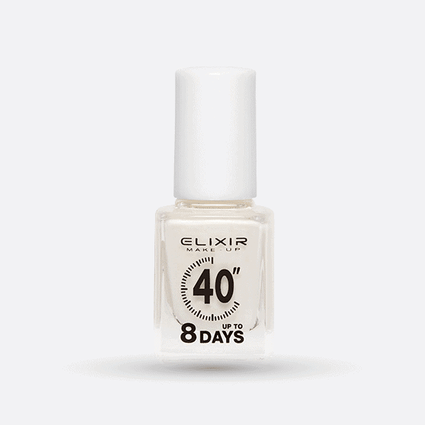 Élixir 40″ #392 Vernis à Ongles Blanc Métallisé