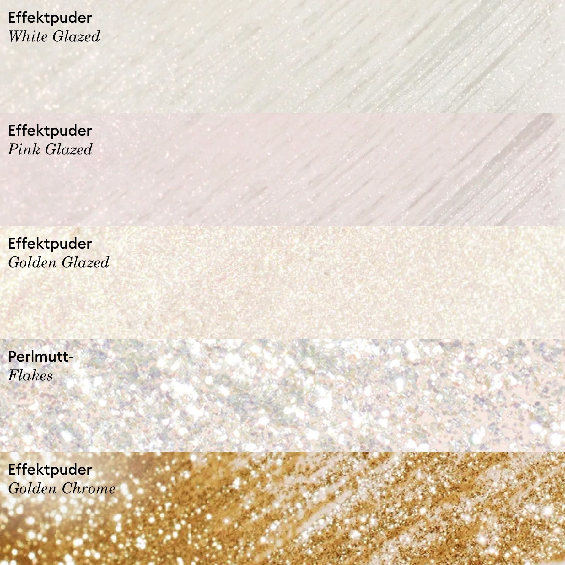 Manucurist Golden Glazed poudre effet nacré doré