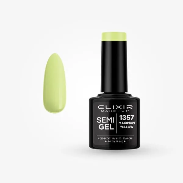 Élixir Semi Gel #1357 vernis semi-permanent 8ml jaune